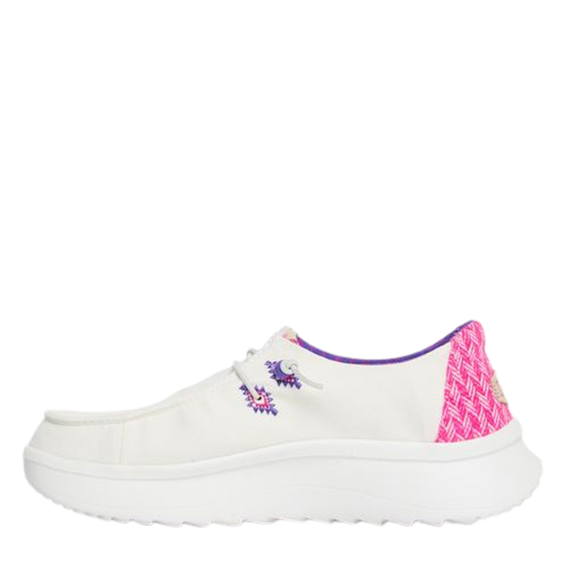 Hey Dude Wendy Peak Chambray Woven White/Pink