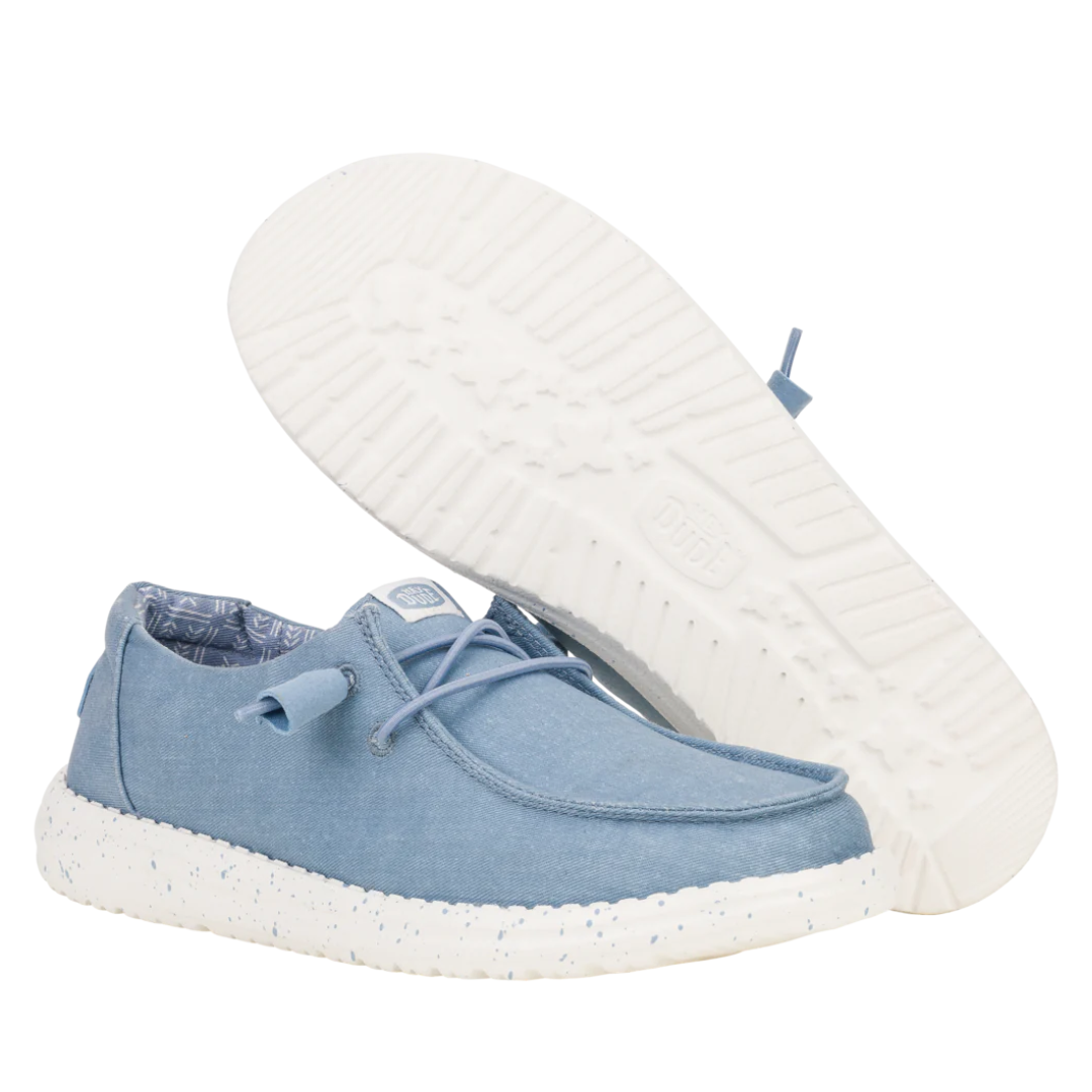 Hey Dude Wendy Stretch Canvas Light Blue