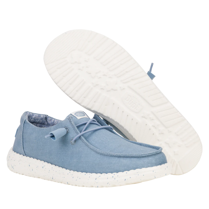 Hey Dude Wendy Stretch Canvas Light Blue