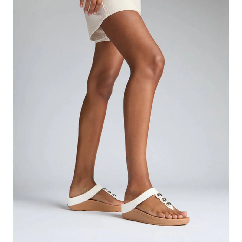 FitFlop Fino Mirror-Dome Urban White
