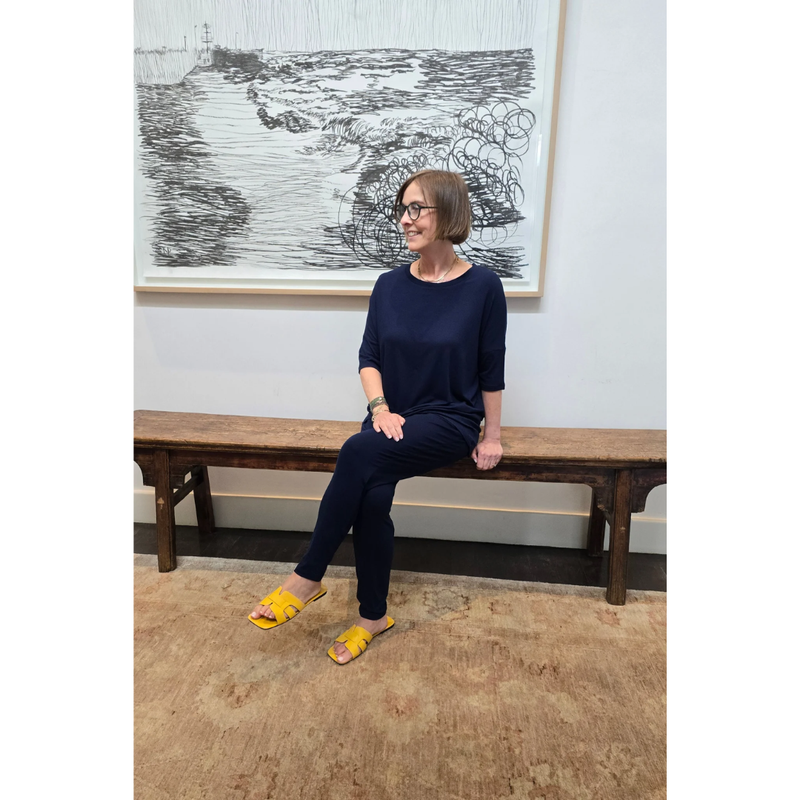 Slick Roxanne - Navy Classic Pant