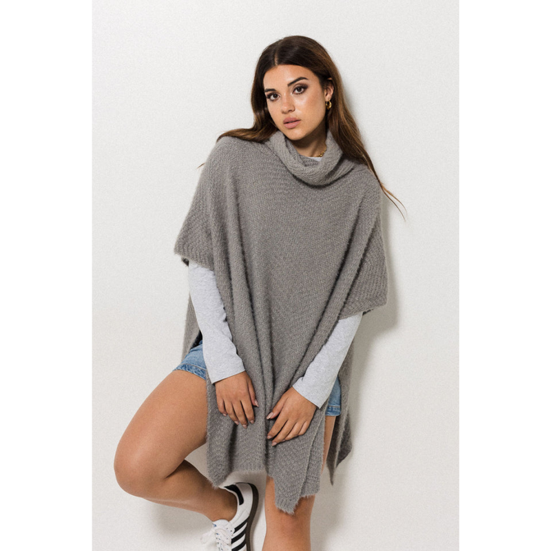 Ateljee The Lana Layer Poncho | Grey