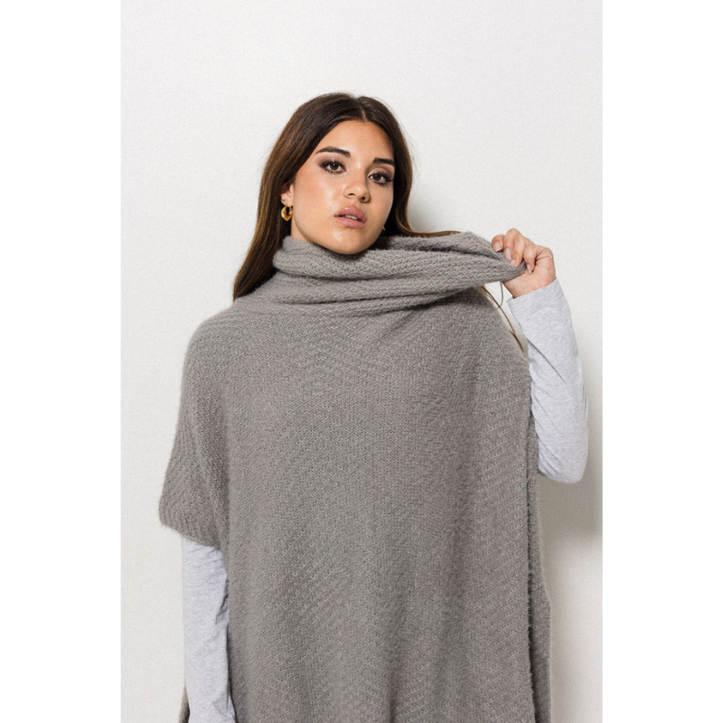 Ateljee The Lana Layer Poncho | Grey