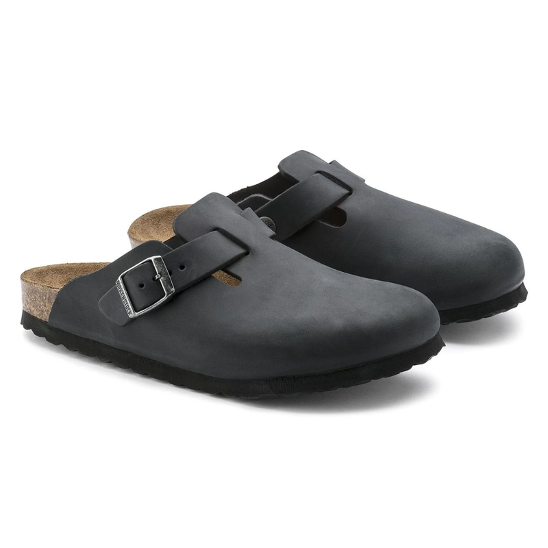 Birkenstock Boston Oiled Leather Black