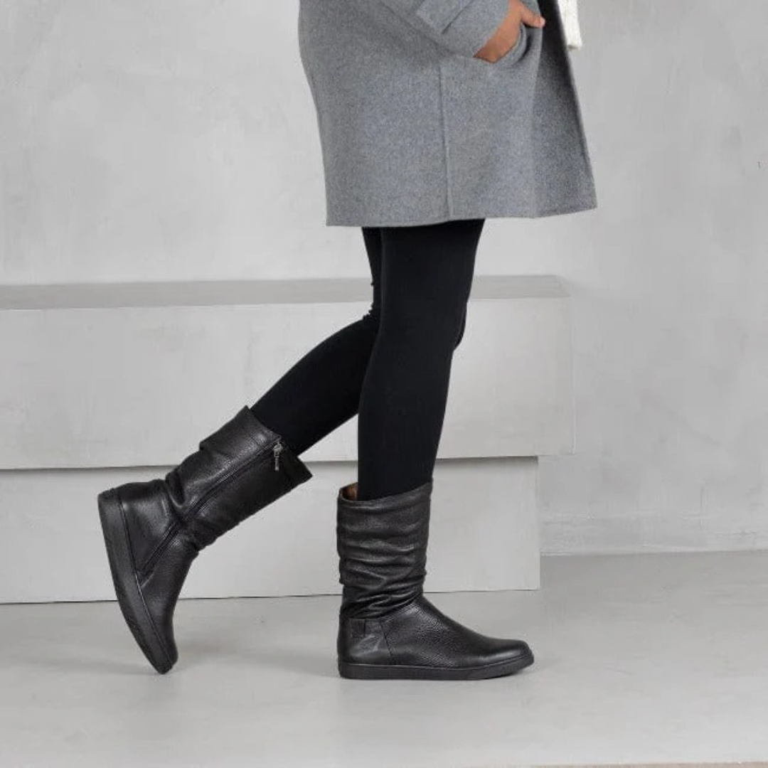 Froggie Mid Calf Natan Black Boot
