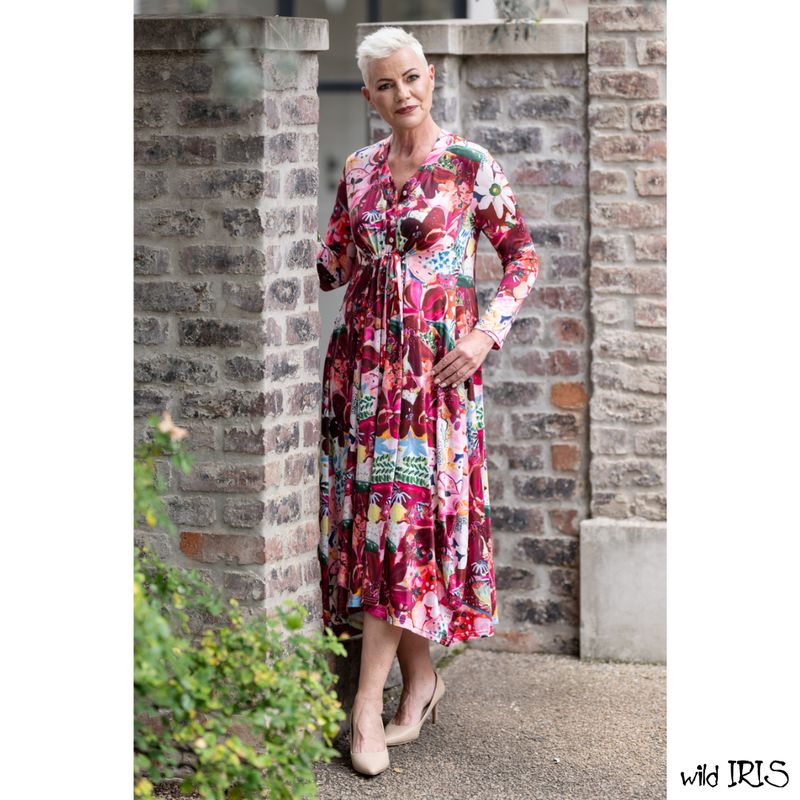 Mastik Red Floral Dress