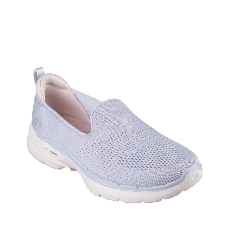 Skechers Ladies Go Walk 6 Light Grey/Pink