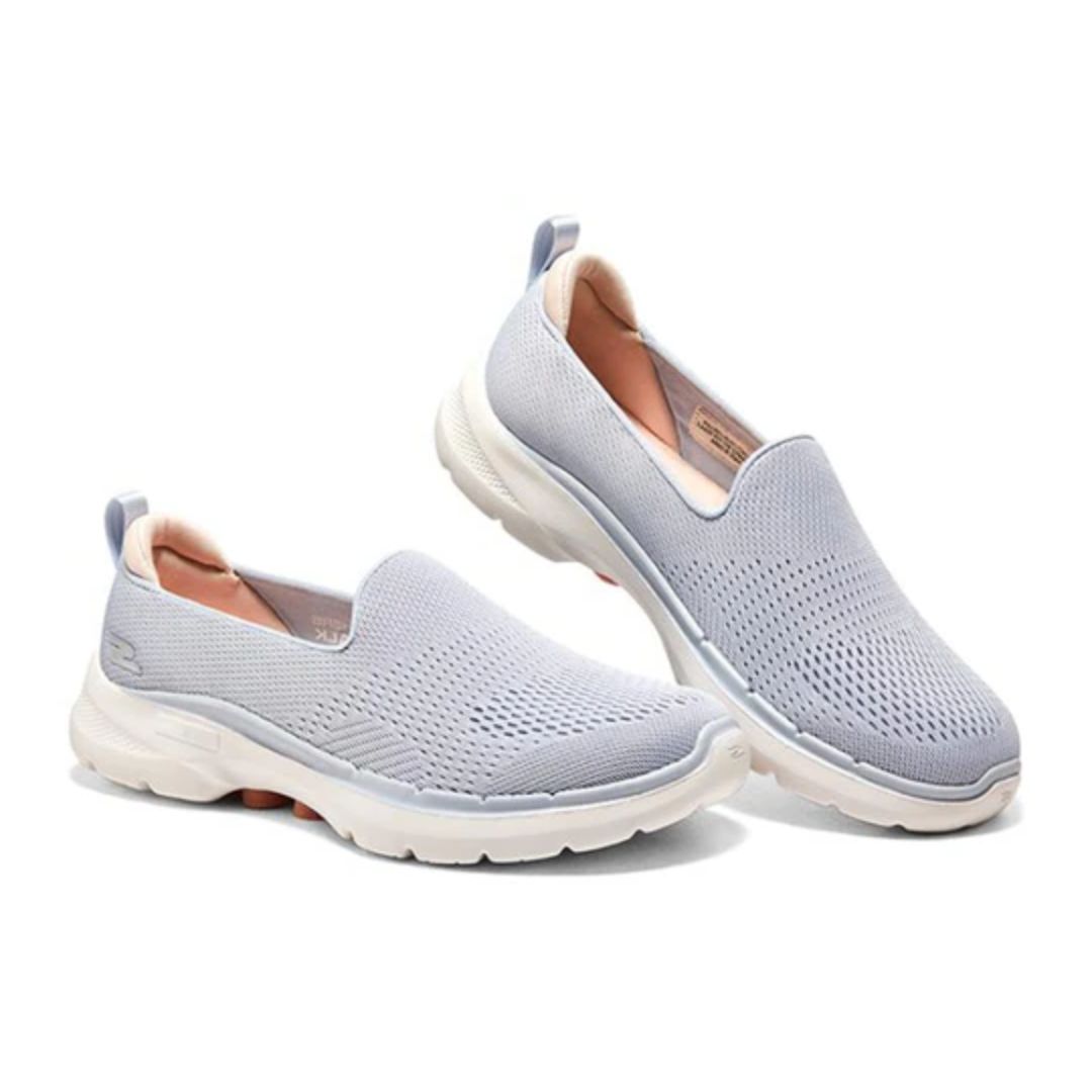 Skechers Ladies Go Walk 6 Light Grey/Pink