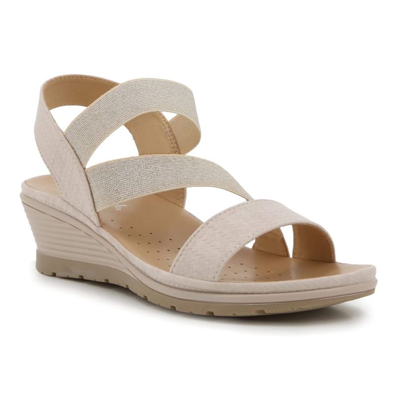 Soft Style Promise Wedge Sandals Stone