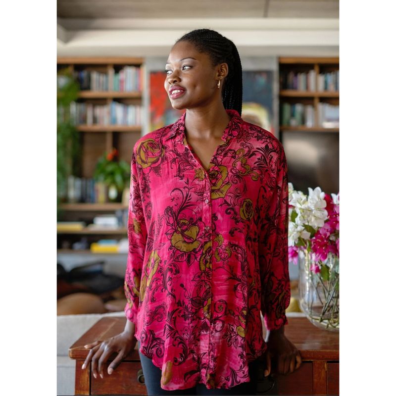 Iconic Sienna Blouse Pink Rose