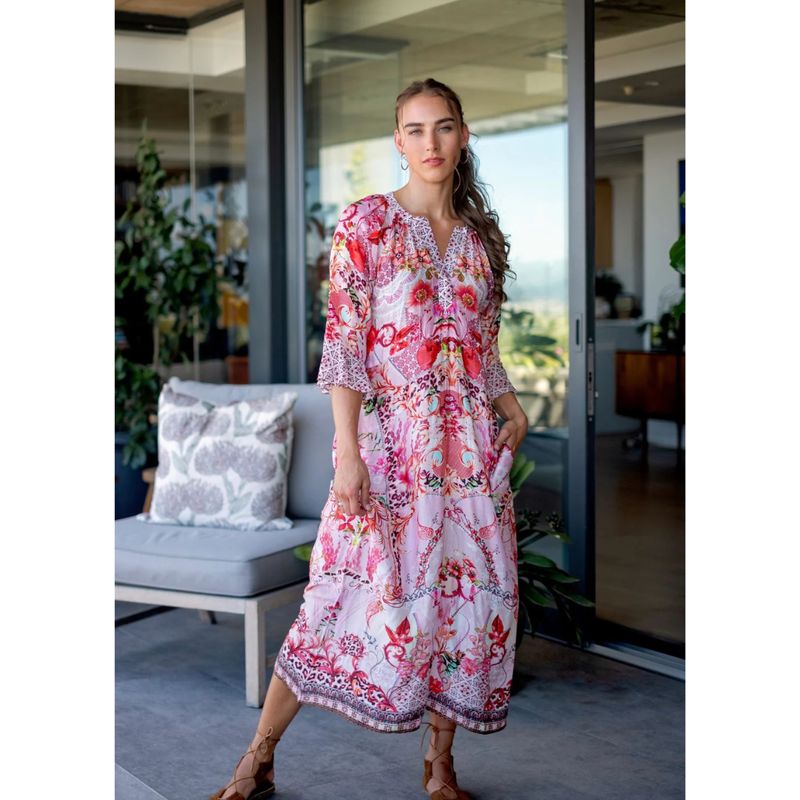 Iconic Jubilee Dress Pink & Red