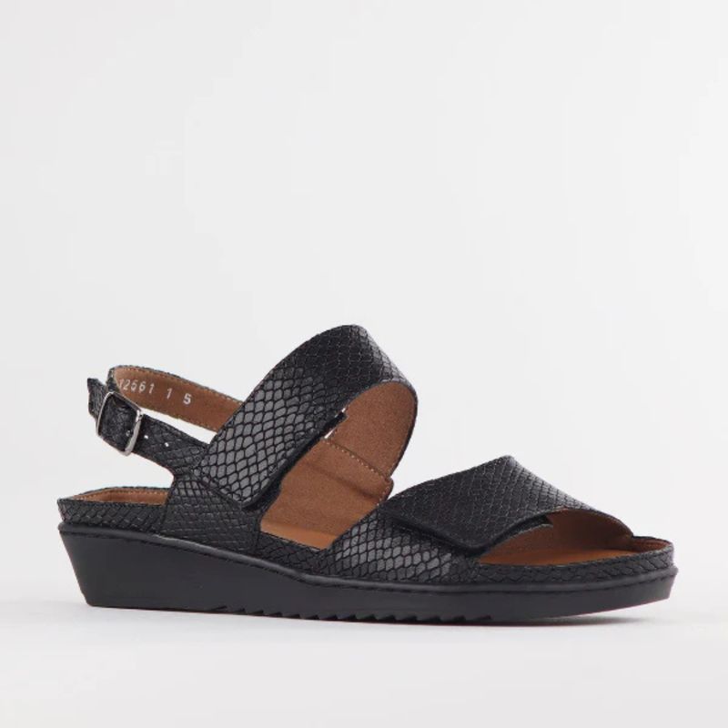 Froggie Black 2 Strap Adjustable Sandal