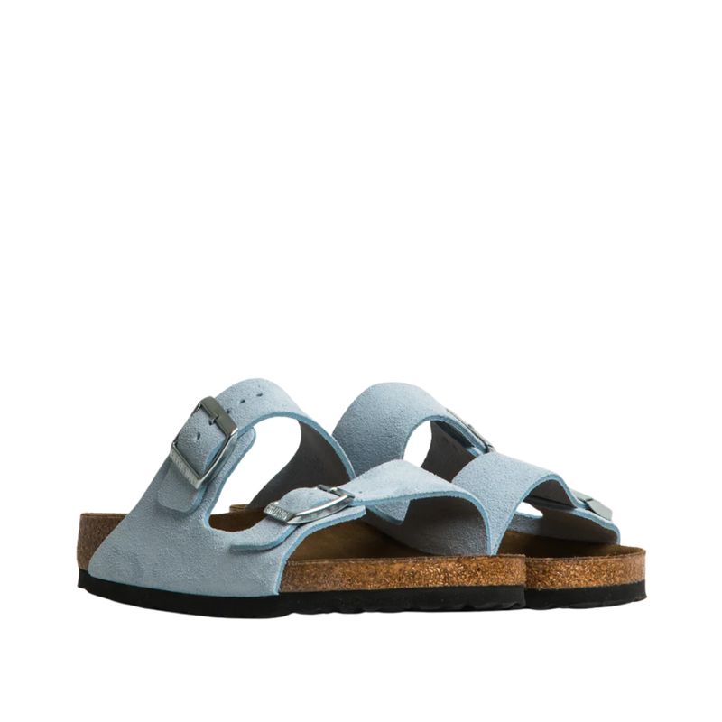 Birkenstock Arizona Baby Blue Suede Leather