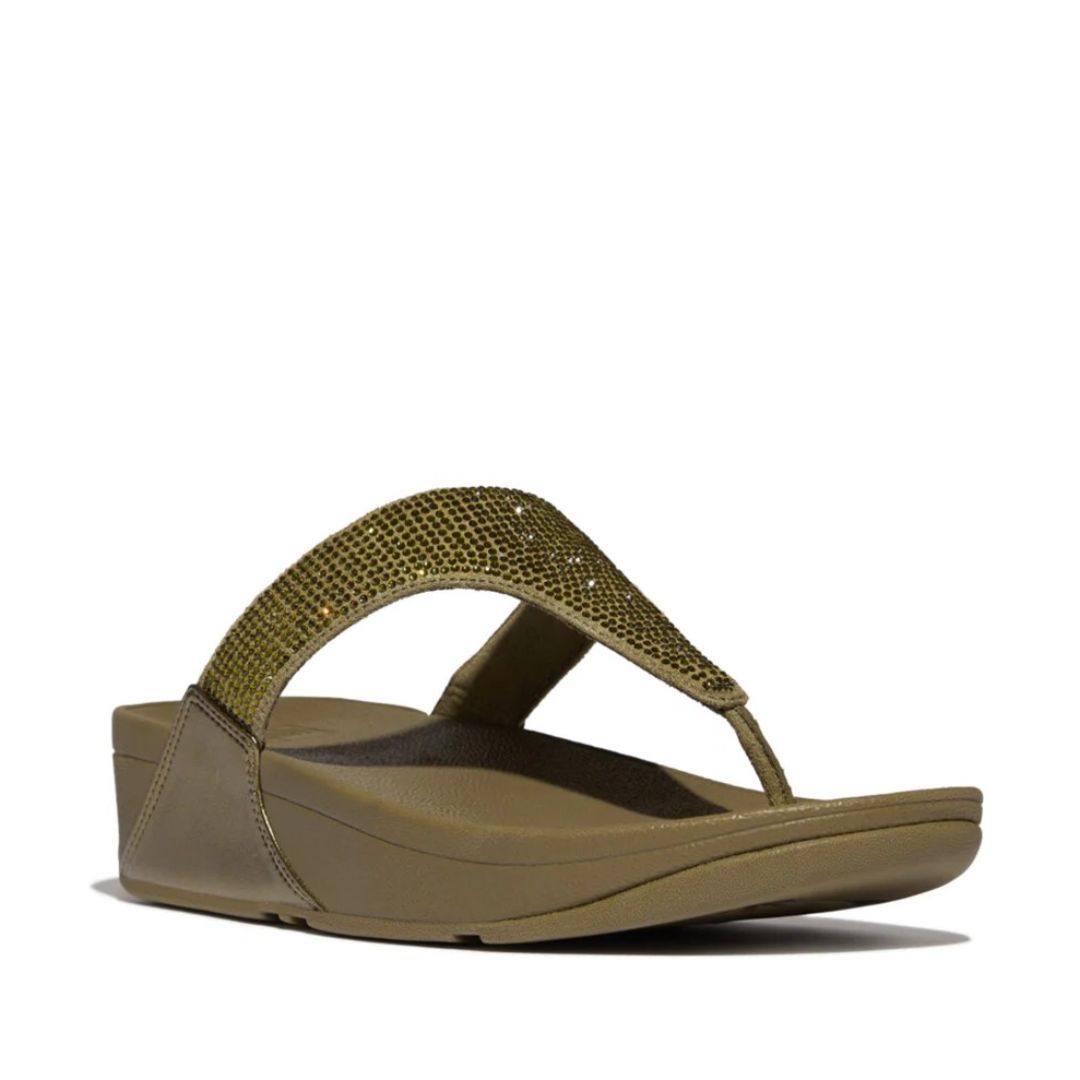 FlitFlop Lulu Crystal Camo Green