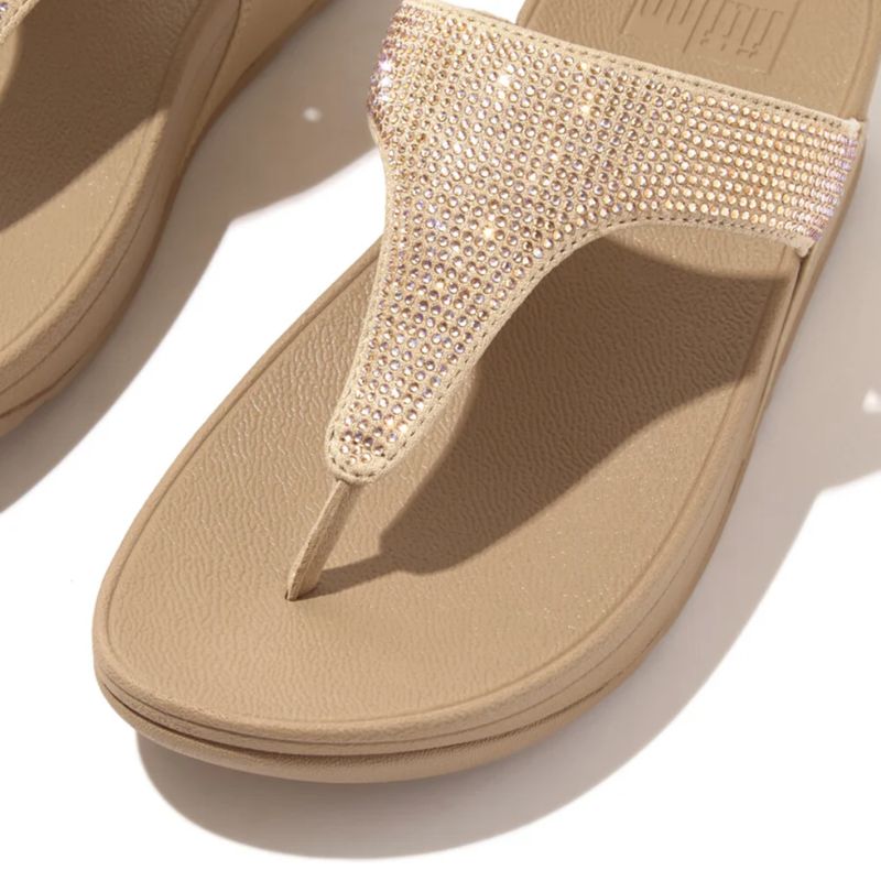FlitFlop Lulu Crystal Latte Beige