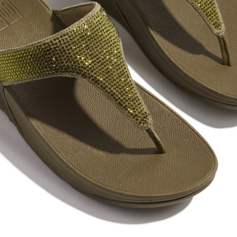 FlitFlop Lulu Crystal Camo Green