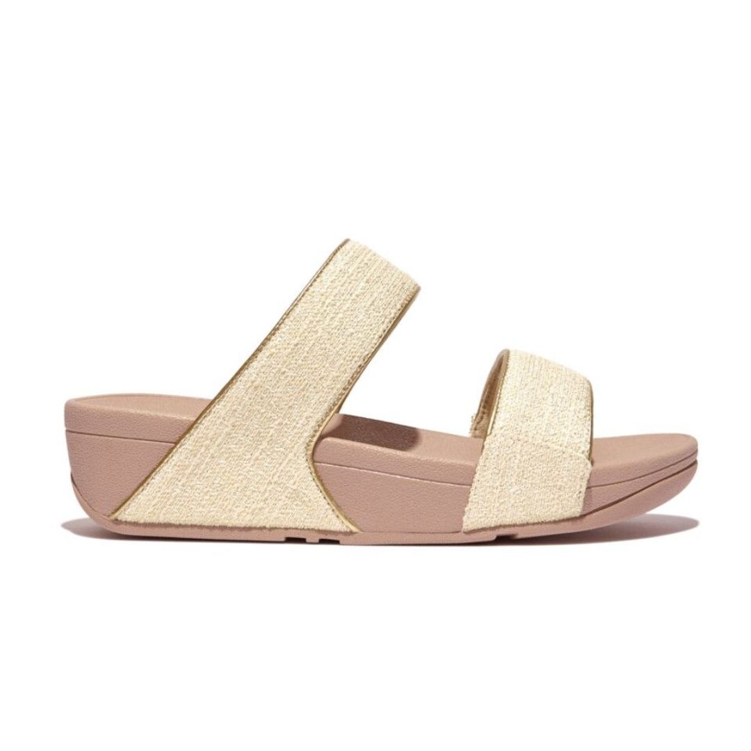 FitFlop Lulu Shimmer Weave Stone