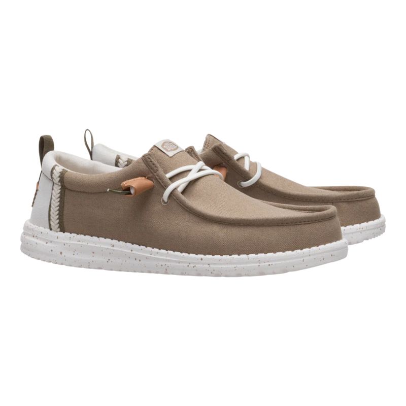 Hey Dude Wally Craft Linen Timber/Silver Birch