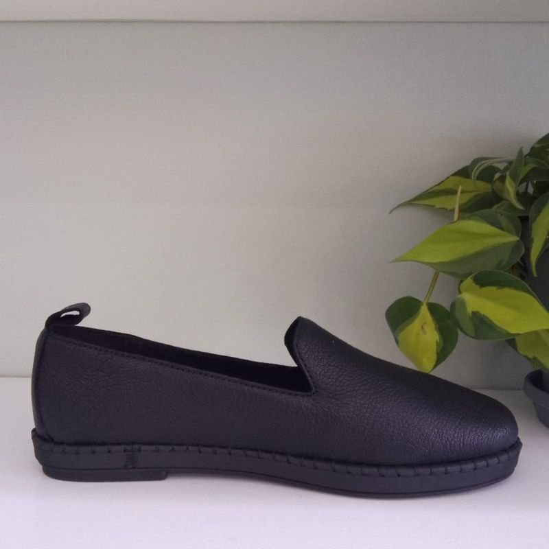 Tsonga Induduzo Black Leather Loafers