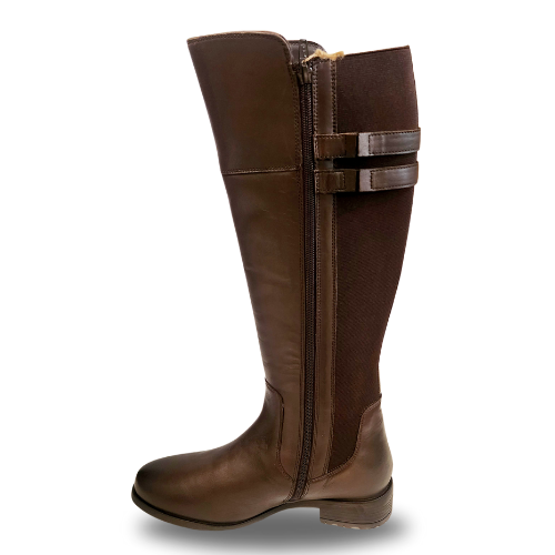 Hush Puppies Arla Leather Boot - Brown