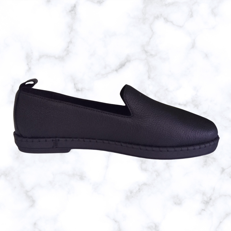 Tsonga Induduzo Black Leather Loafers