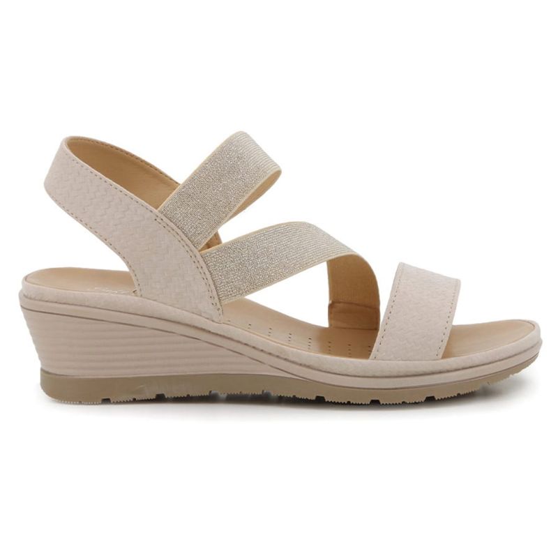 Soft Style Promise Wedge Sandals Stone