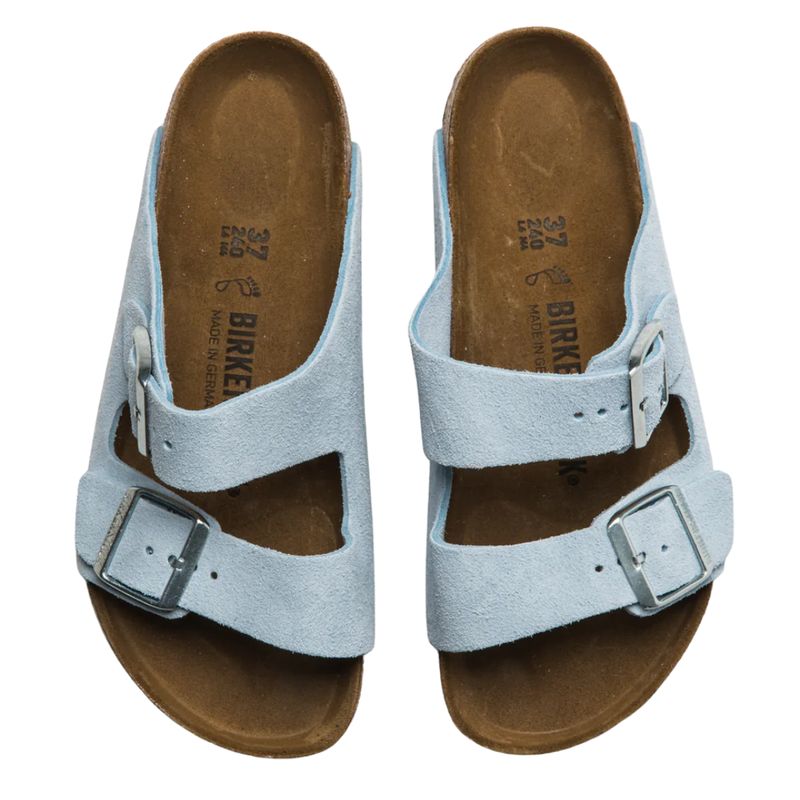 Birkenstock Arizona Baby Blue Suede Leather