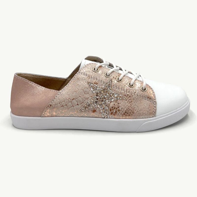 Julz Vicki White Toe & Rosegold