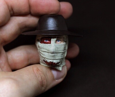 DARKMAN 1/6 HEAD SCULPT,PEYTON WESTLAKE,NEESON,SET,HOT,BLITZWAY,TOYS,DAM,MOVIE