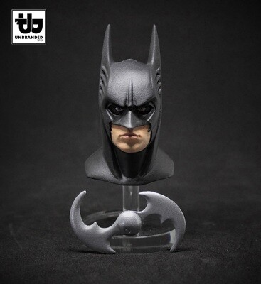 BATMAN FOREVER 1/6 HEAD SCULPT,VAL KILMER,BRUCE WAYNE,KIT,BATARANG,HOT,DC,TOYS