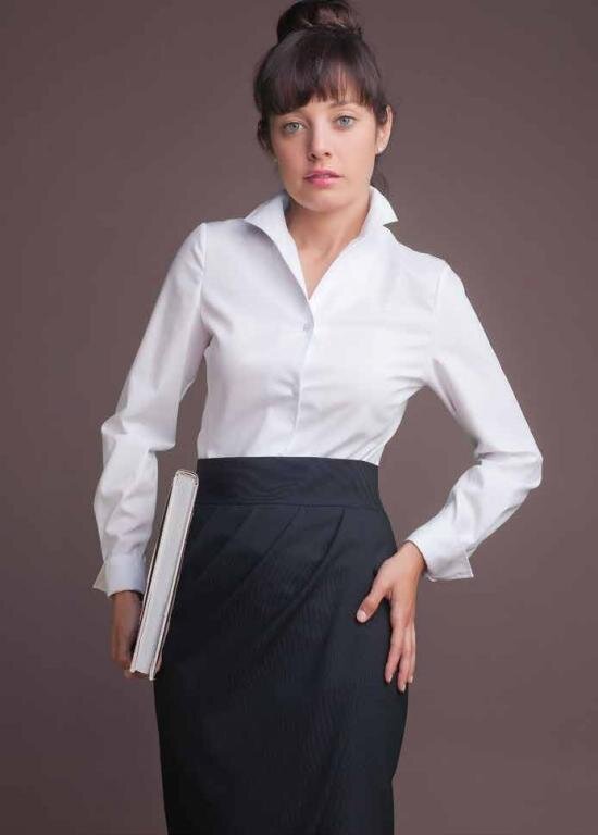 CAMISA MUJER M-L CUELLO TULIPAN