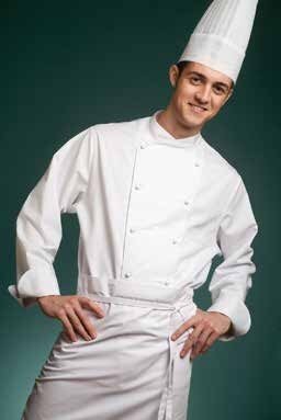CHAQUETA DE CHEF MANGA LARGA BLANCA