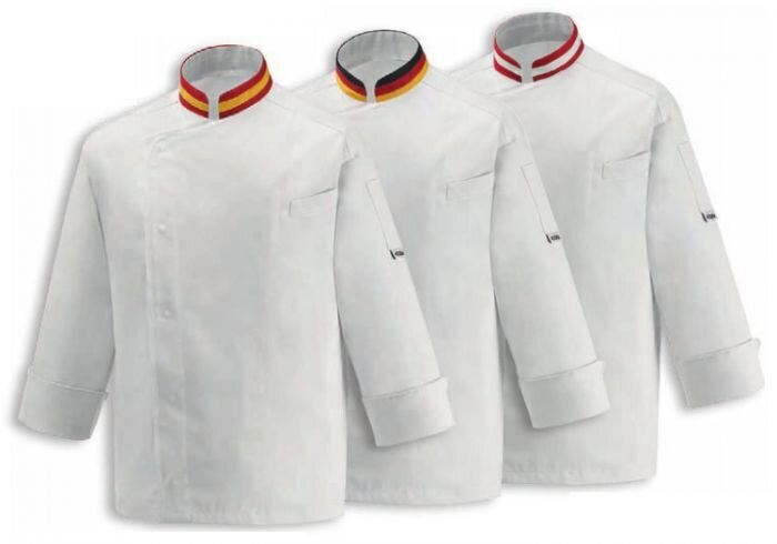CHAQUETA COCINA BANDERAS