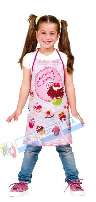 DELANTAL INFANTIL CUP CAKES