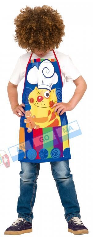 DELANTAL INFANTIL GATO