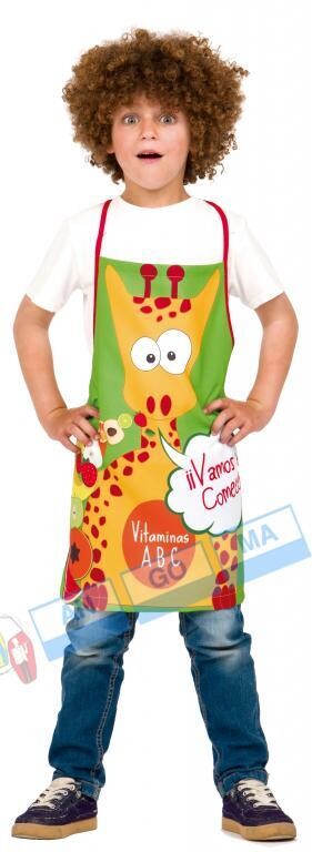 DELANTAL INFANTIL JIRAFA