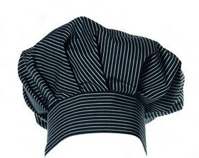GORRO COCINERO FRANCÉS Raya fina negra r.Gris