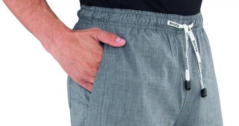 Pantalón de cocina cintura elástica con gomas