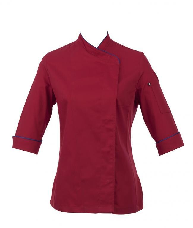 Chaqueta cocina señora VIVO Granate