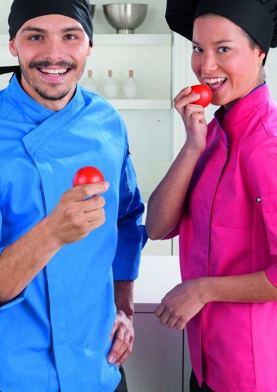 Chaqueta cocina caballero VIVO Azul Royal