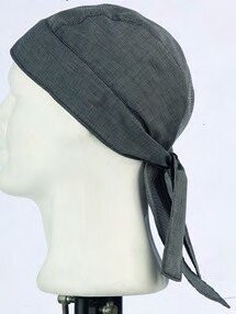 BANDANA COCINA gris medio fil a fil