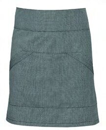 Delantal largo francés Gris Medio Fil a fil