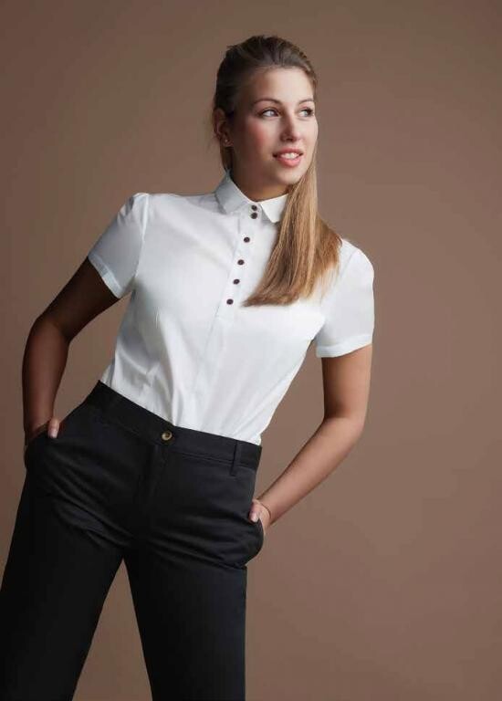 CAMISA MUJER M-C CON TAPETA