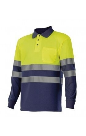POLO BICOLOR MANGA LARGA ALTA VISIBILIDAD