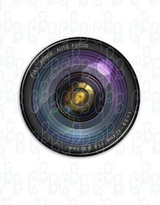 Santa Cam Realistic Camera Lens Digital Download