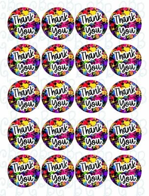 Thank You Sticker Sheet Digital Download