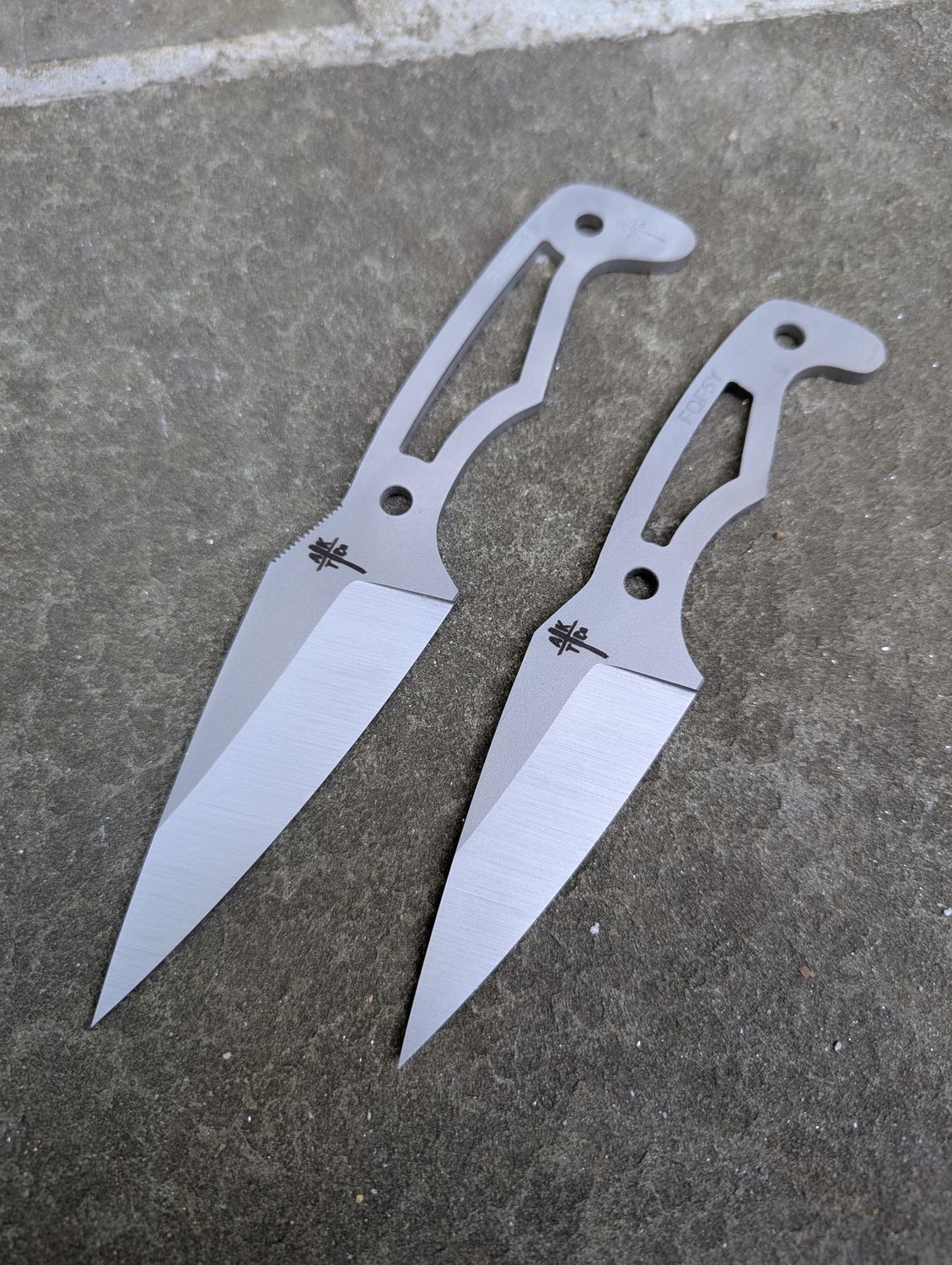 "Skeletonized" Knife Blade (All Models)