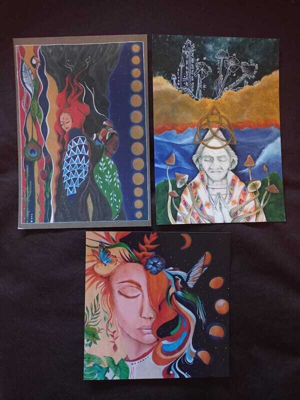 3 Moon Seeds prints USA. CANADA,EUROPE ONLY