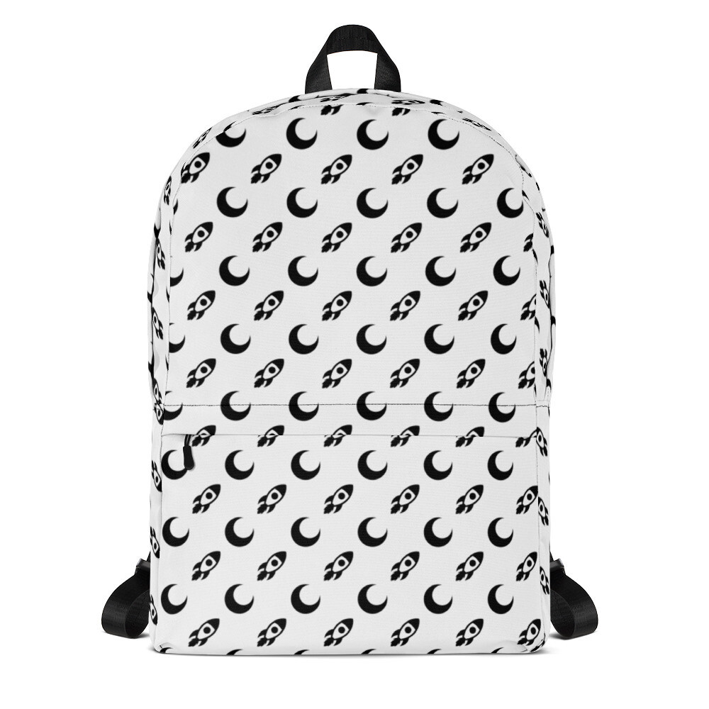 HODL* Backpack &quot;To the Moon&quot; [White]