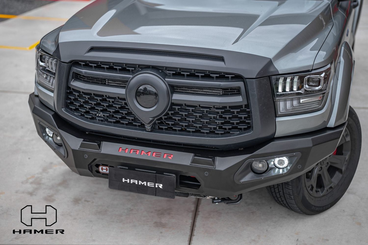 Hammer Cannon Alpha "King Series" Bullbar inc 3.5t recovery points